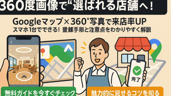 Googleマップで店舗をより魅力的に! 360度画像登録の完全ガイド